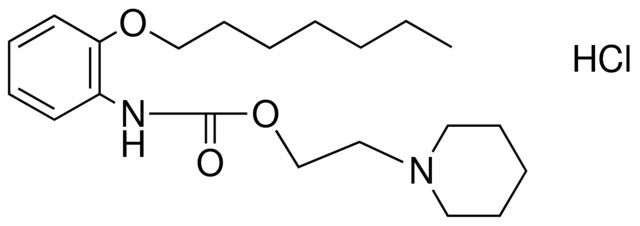 (2-HEPTYLOXY-PH)-CARBAMIC ACID 2-PIPERIDIN-1-YL-ET ESTER, HYDROCHLORIDE