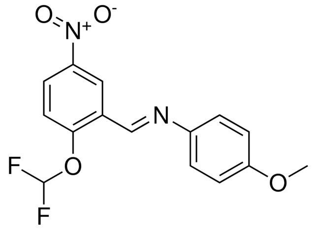 (2-DIFLUOROMETHOXY-5-NITRO-BENZYLIDENE)-(4-METHOXY-PHENYL)-AMINE