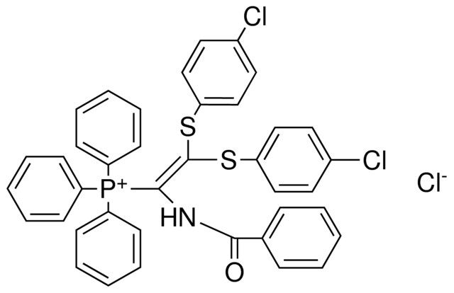 (1-BENZOYLAMINO-2,2-BIS-(4-CL-PHENYLSULFANYL)-VINYL)-TRIPHENYL-PHOSPHONIUM, CL