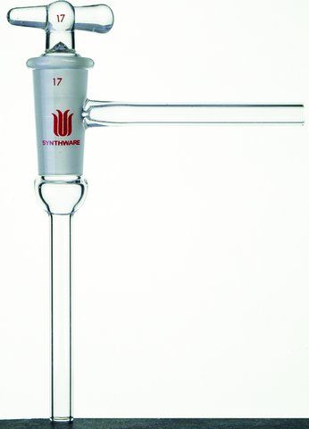 Synthware<sup>TM</sup> high vacuum 90 degree stopcock with hollow plug