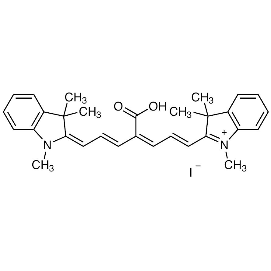 2-[(1E,3Z,5E,7E)-4-Carboxy-7-(1,3,3-trimethyl-1,3-dihydro-2H-indol-2-ylidene)-1,3,5-heptatrien-1-yl]-1,3,3-trimethyl-3H-indolium Iodide