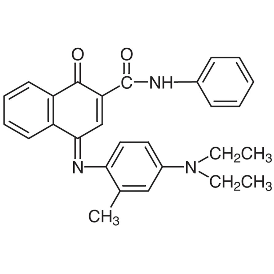 2-Phenylcarbamoyl-1,4-naphthoquinone-4-(4-diethylamino-2-methylphenyl)imine