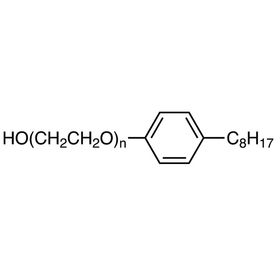 Polyethylene Glycol Mono-4-octylphenyl Ether (n=approx. 10) [for Biochemical Research]