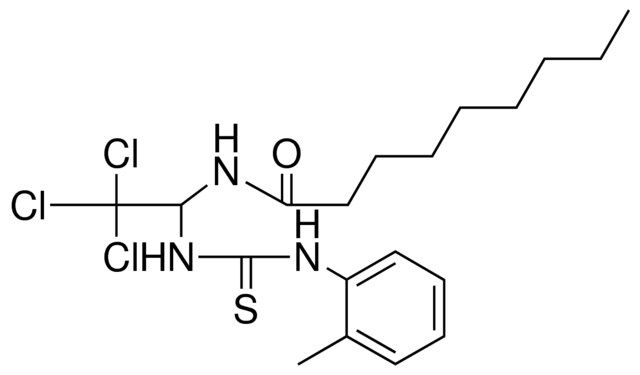 NONANOIC ACID (2,2,2-TRICHLORO-1-(3-O-TOLYL-THIOUREIDO)-ETHYL)-AMIDE