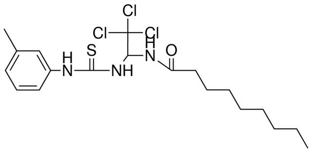 NONANOIC ACID (2,2,2-TRICHLORO-1-(3-M-TOLYL-THIOUREIDO)-ETHYL)-AMIDE