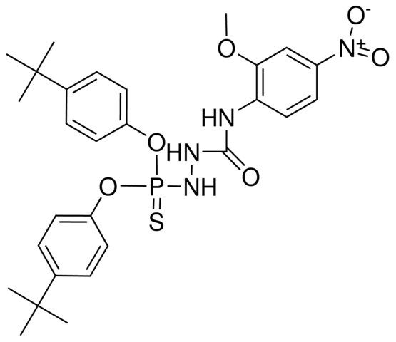 O,O'-BIS(4-TERT-BUTYLPHENYL) (2-METHOXY-4-NITROPHENYLUREIDO)THIOPHOSPHORAMIDATE