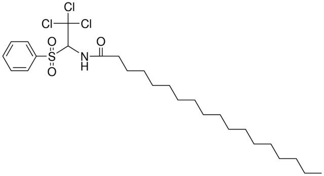 OCTADECANOIC ACID (1-BENZENESULFONYL-2,2,2-TRICHLORO-ETHYL)-AMIDE