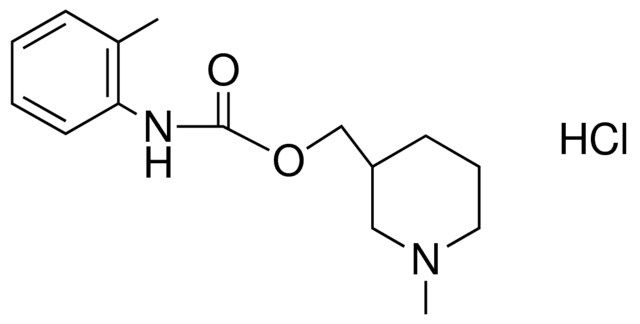 O-TOLYL-CARBAMIC ACID 1-ME-PIPERIDIN-3-YLMETHYL ESTER, HYDROCHLORIDE