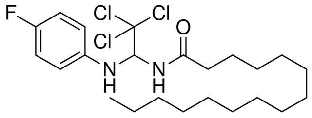 PENTADECANOIC ACID (2,2,2-TRICHLORO-1-(4-FLUORO-PHENYLAMINO)-ETHYL)-AMIDE