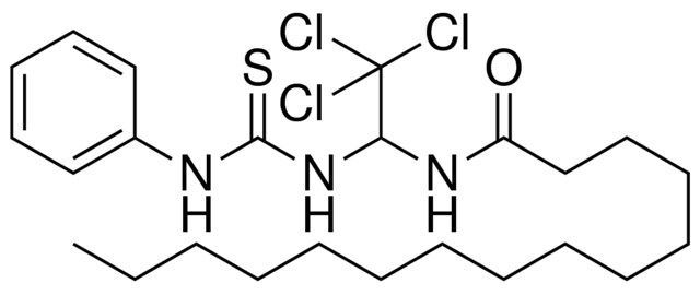 PENTADECANOIC ACID (2,2,2-TRICHLORO-1-(3-PHENYL-THIOUREIDO)-ETHYL)-AMIDE