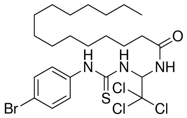 PENTADECANOIC ACID (1-(3-(4-BR-PHENYL)-THIOUREIDO)-2,2,2-TRICHLORO-ETHYL)-AMIDE