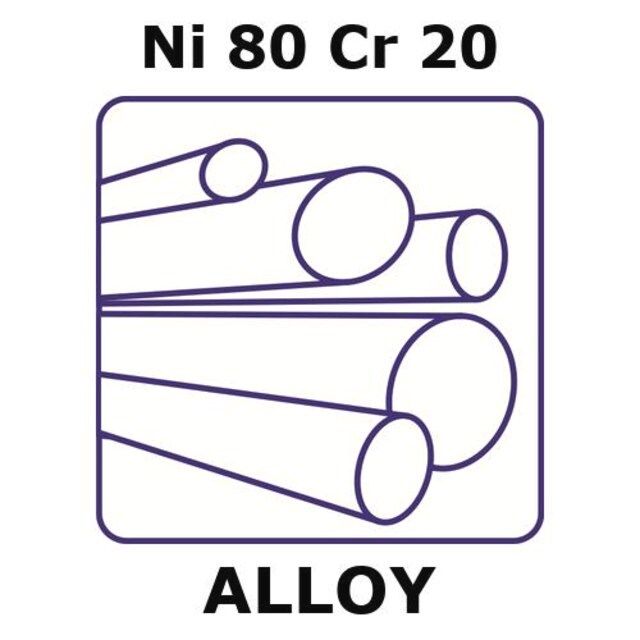 Nickel-chromium alloy, Ni80Cr20