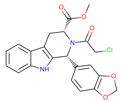 (1R,3R)-1-(1,3-Benzodioxol-5-yl)-2-(chloroacetyl)-2,3,4,9-tetrahydro-1H-pyrido[3,4-b]indole-3-carboxylic Acid Methyl Ester