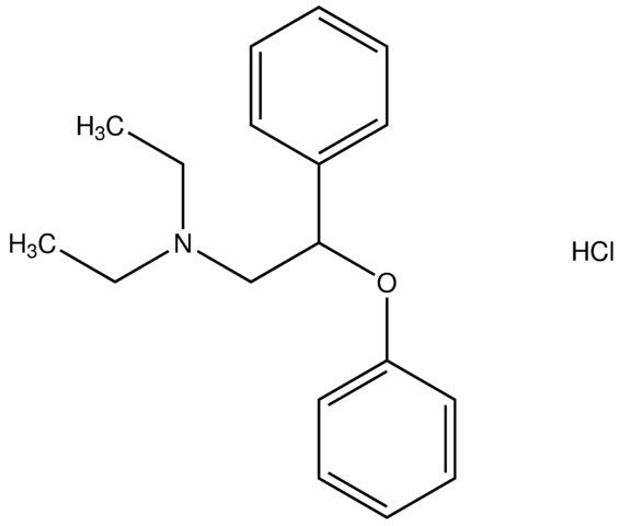 N,N-diethyl-2-phenoxy-2-phenylethanamine hydrochloride