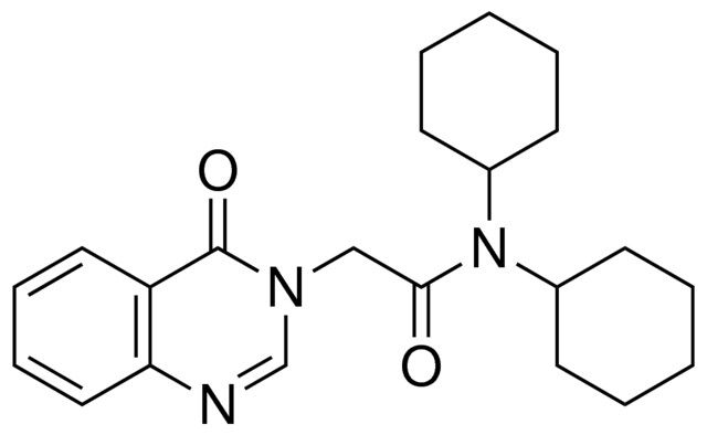 N,N-DICYCLOHEXYL-2-(4-OXO-3(4H)-QUINAZOLINYL)ACETAMIDE