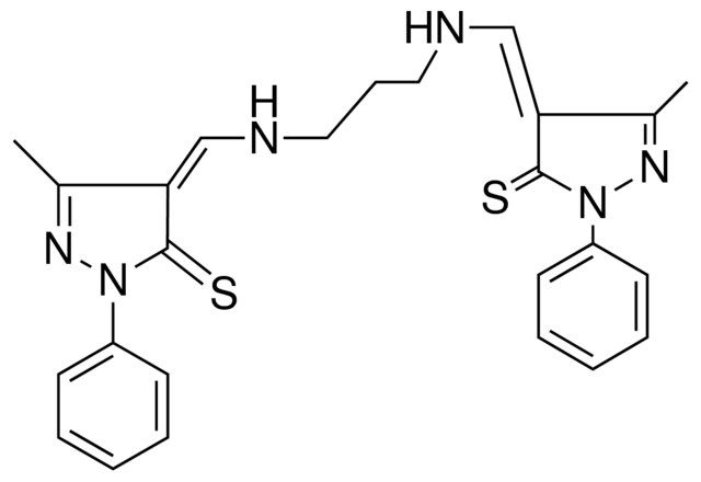 N,N'-(1,2-ETHYLENE)BIS(4-AMINOMETHYLENE)-3-METHYL-1-PH-2-PYRAZOLINE-5-THIONE