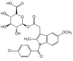 (Indomethacin acyl)--D-glucuronide