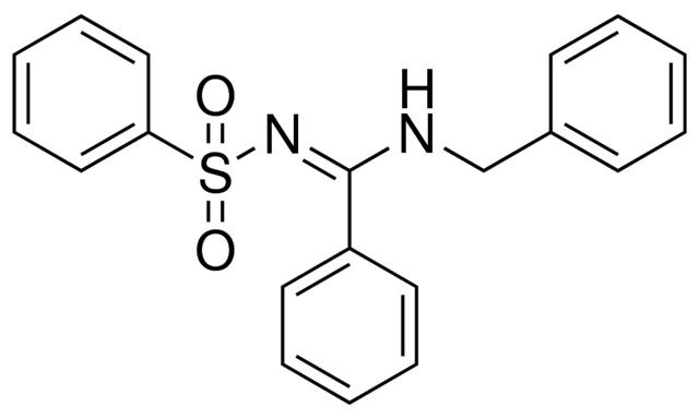 N-(BENZYLAMINO-PHENYL-METHYLENE)-BENZENESULFONAMIDE