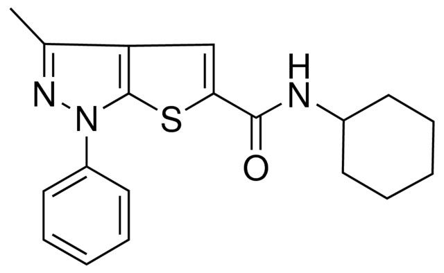 N-CYCLOHEXYL-3-METHYL-1-PHENYL-1H-THIENO(2,3-C)PYRAZOLE-5-CARBOXAMIDE