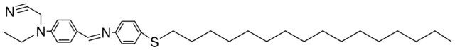 N-ETHYL-N-(4-(4-(HEXADECYLTHIO)PHENYLIMINOMETHYL)PHENYL)AMINOACETONITRILE