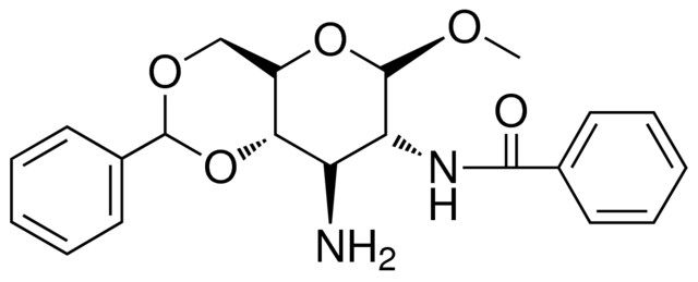 N-(8-AMINO-6-METHOXY-2-PHENYL-HEXAHYDRO-PYRANO(3,2-D)(1,3)DIOXIN-7-YL)-BENZAMIDE