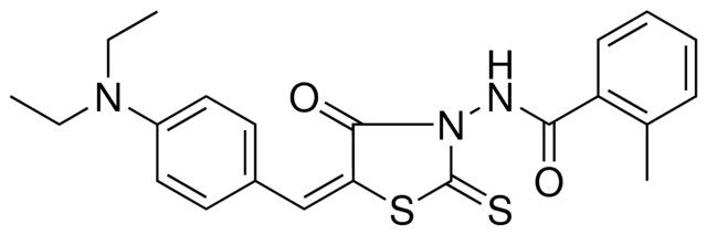 N-(5-(4-DIETHYLAMINO-BENZYLIDENE)4-OXO-2-THIOXO-THIAZOLIDIN-3-YL)-2-ME-BENZAMIDE