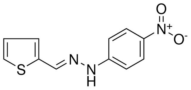 N-(4-NITRO-PHENYL)-N'-THIOPHEN-2-YLMETHYLENE-HYDRAZINE