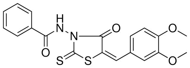 N-(5-(3,4-DIMETHOXY-BENZYLIDENE)-4-OXO-2-THIOXO-THIAZOLIDIN-3-YL)-BENZAMIDE