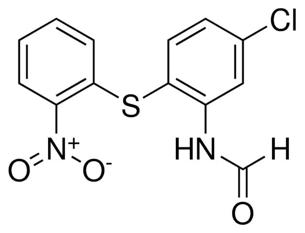 N-(5-CHLORO-2-(2-NITRO-PHENYLSULFANYL)-PHENYL)-FORMAMIDE