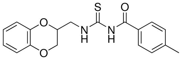 N-(2,3-DIHYDRO-1,4-BENZODIOXIN-2-YLMETHYL)-N'-(4-METHYLBENZOYL)THIOUREA