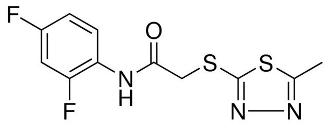 N-(2,4-DIFLUORO-PHENYL)-2-(5-METHYL-(1,3,4)THIADIAZOL-2-YLSULFANYL)-ACETAMIDE