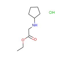 N-Cyclopentyl-amino-acetic acid ethyl ester x HCl