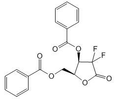 3,5-Di-O-benzoyl-2-deoxy-2,2-difluoro-D-ribonic acid-1,4-lactone