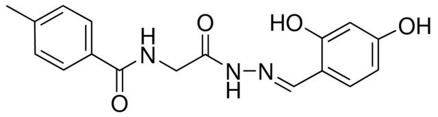 N-(2-(2-(2,4-DIHYDROXYBENZYLIDENE)HYDRAZINO)-2-OXOETHYL)-4-METHYLBENZAMIDE