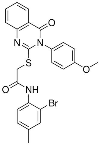 N-(2-BROMO-4-METHYLPHENYL)-2-{[3-(4-METHOXYPHENYL)-4-OXO-3,4-DIHYDRO-2-QUINAZOLINYL]SULFANYL}ACETAMIDE