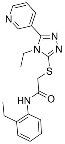 N-(2-ETHYLPHENYL)-2-((4-ET-5-(3-PYRIDINYL)-4H-1,2,4-TRIAZOL-3-YL)THIO)ACETAMIDE