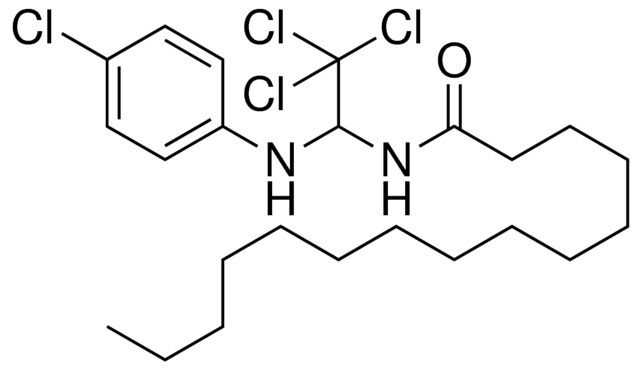 PENTADECANOIC ACID (2,2,2-TRICHLORO-1-(4-CHLORO-PHENYLAMINO)-ETHYL)-AMIDE