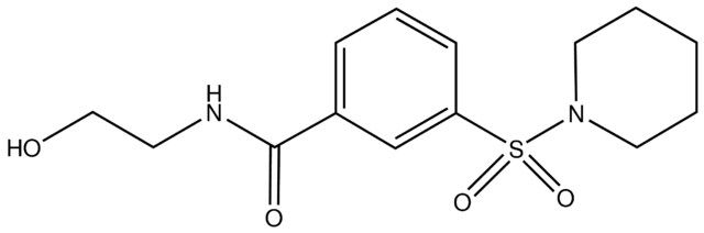 <i>N</i>-(2-Hydroxyethyl)-3-(piperidine-1-sulfonyl)benzamide