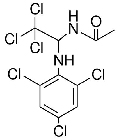 N-(2,2,2-TRICHLORO-1-(2,4,6-TRICHLORO-PHENYLAMINO)-ETHYL)-ACETAMIDE