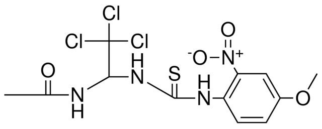 N-(2,2,2-TRICHLORO-1-(3-(4-METHOXY-2-NITRO-PHENYL)-THIOUREIDO)-ETHYL)-ACETAMIDE