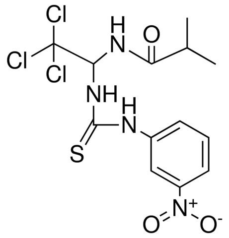 N-(2,2,2-TRICHLORO-1-(3-(3-NITRO-PHENYL)-THIOUREIDO)-ETHYL)-ISOBUTYRAMIDE