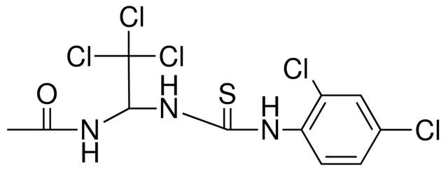 N-(2,2,2-TRICHLORO-1-(3-(2,4-DICHLORO-PHENYL)-THIOUREIDO)-ETHYL)-ACETAMIDE