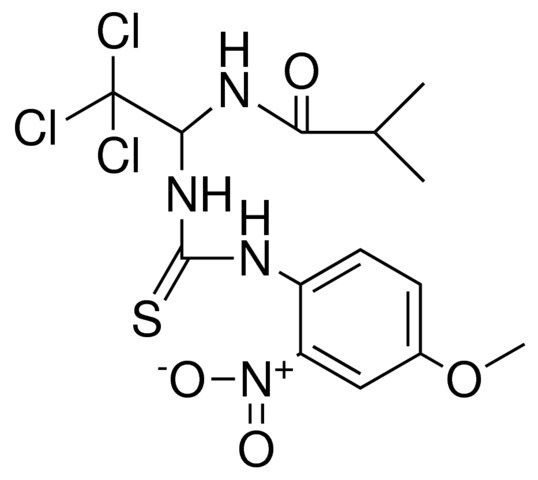 N-(2,2,2-TRICHLORO-1-(3-(4-MEO-2-NITRO-PHENYL)-THIOUREIDO)-ETHYL)-ISOBUTYRAMIDE