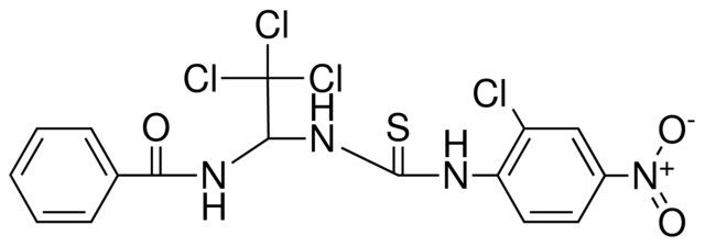 N-(2,2,2-TRICHLORO-1-(3-(2-CHLORO-4-NITRO-PHENYL)-THIOUREIDO)-ETHYL)-BENZAMIDE