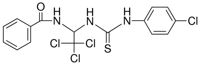 N-(2,2,2-TRICHLORO-1-(3-(4-CHLORO-PHENYL)-THIOUREIDO)-ETHYL)-BENZAMIDE