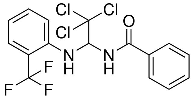 N-(2,2,2-TRICHLORO-1-(2-TRIFLUOROMETHYL-PHENYLAMINO)-ETHYL)-BENZAMIDE