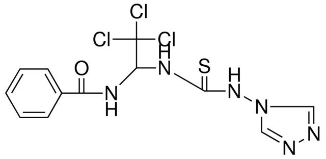 N-(2,2,2-TRICHLORO-1-(3-(1,2,4)TRIAZOL-4-YL-THIOUREIDO)-ETHYL)-BENZAMIDE