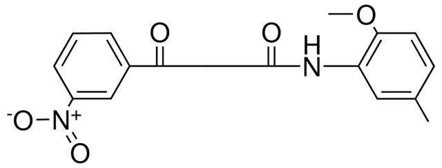 N-(2-METHOXY-5-METHYLPHENYL)-3-NITRO-BETA-OXOBENZENEPROPIONAMIDE