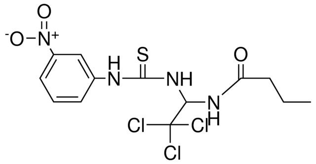 N-(2,2,2-TRICHLORO-1-(3-(3-NITRO-PHENYL)-THIOUREIDO)-ETHYL)-BUTYRAMIDE