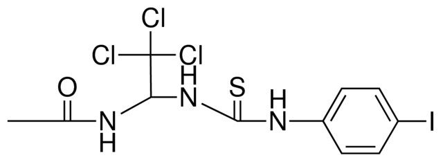 N-(2,2,2-TRICHLORO-1-(3-(4-IODO-PHENYL)-THIOUREIDO)-ETHYL)-ACETAMIDE